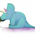 Birthday Triceratops by http://prismafox.tumblr.com