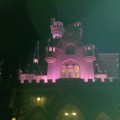 A quick view of Disneyland Castle in the dark, before dashing home.