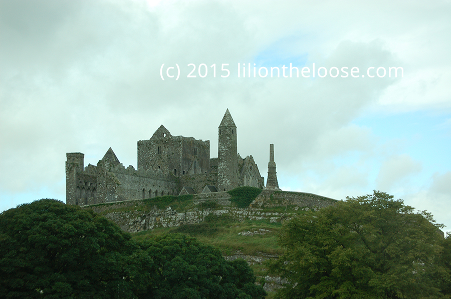 View of the Rock of Cashel from the road.