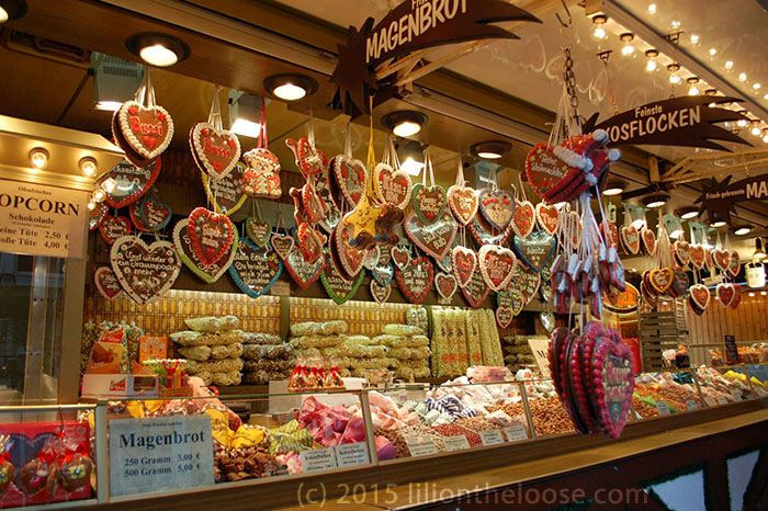 A gingerbread stall at a Frankfurt Christmas Market