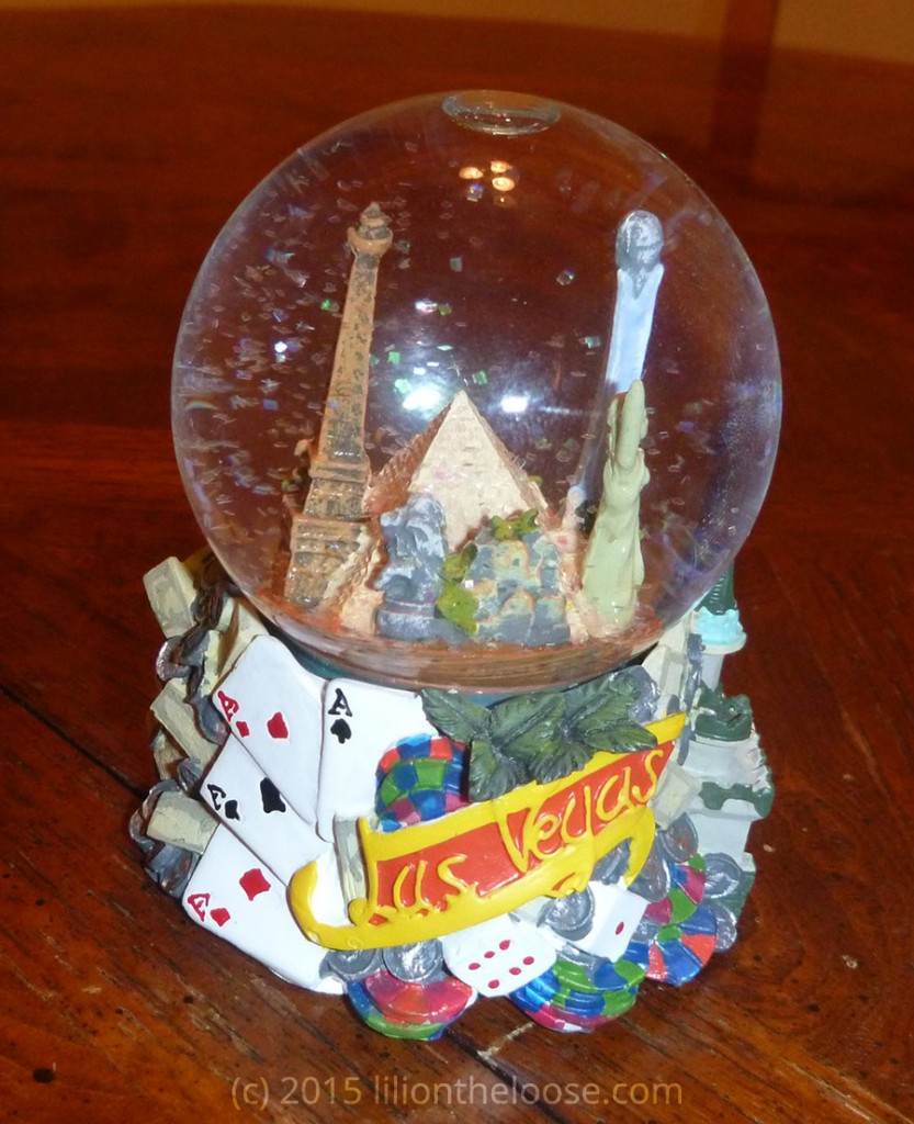 Souvenir Las Vegas Snow Globe Lili On The Loose