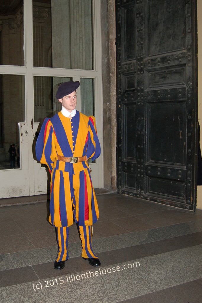 A confused Swiss Guard