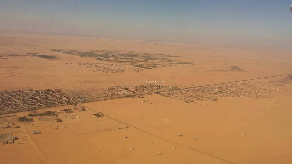View of the desert outside of Abu Simbel. 