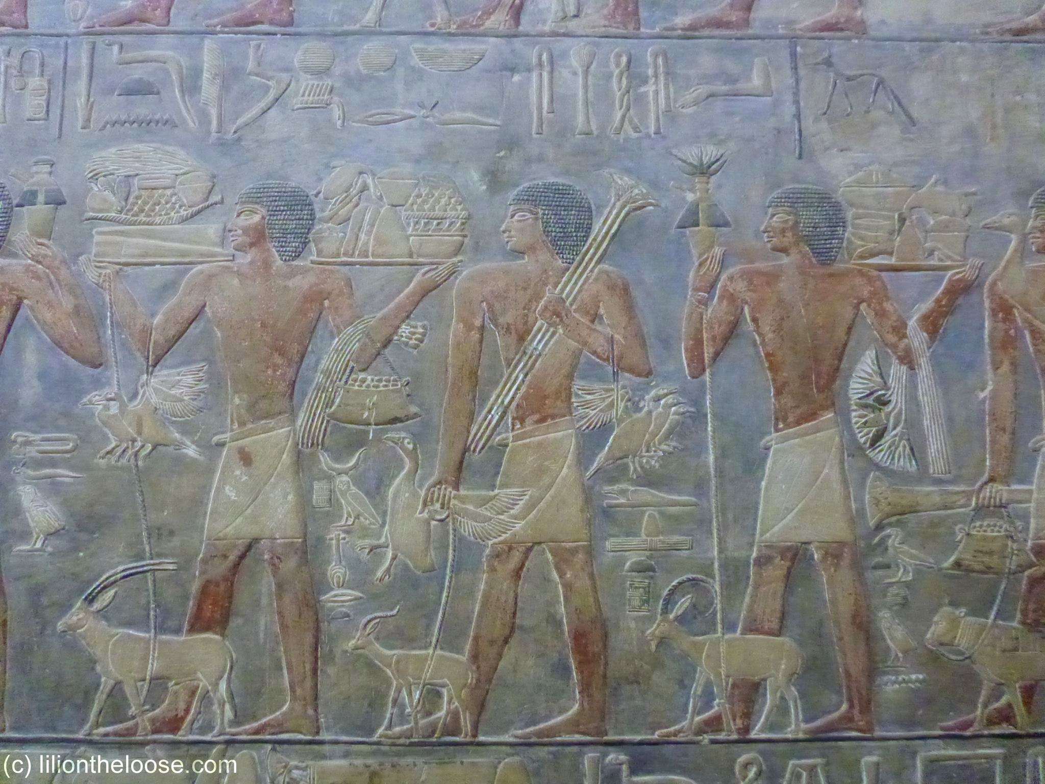Amazing paint on the tomb of Ptahhotep
