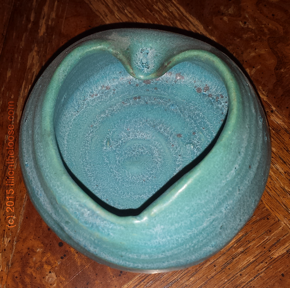 I made a clay heart bowl. This one is pretty deep!